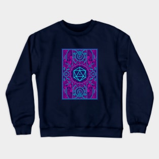 Futuristic Cyberpunk Tabletop RPG D20 Dice Crewneck Sweatshirt